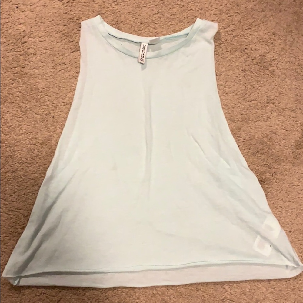 Light blue crop top